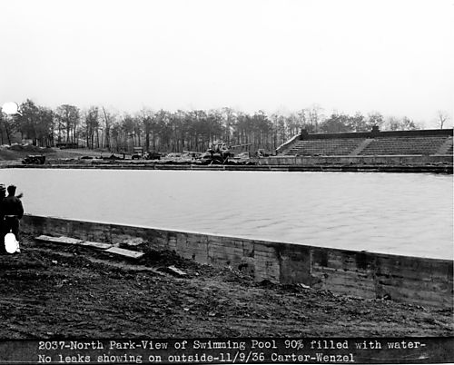 Construction of North Park Swimming Pool
