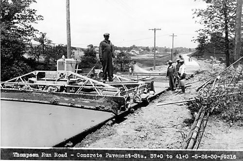 Paving Thompson Run Road 