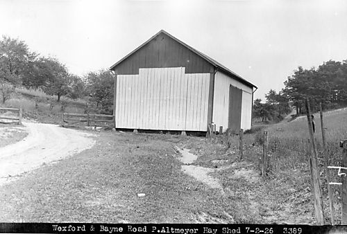 Hay shed along Wexford-Bayne Road