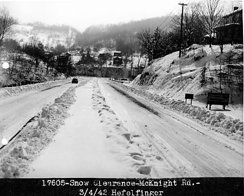 McKnight Road, Snow clearance