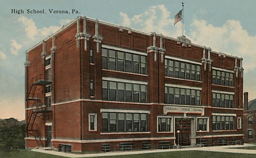 Verona High School Postcard