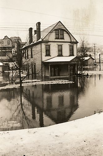 Boone's House Reflected in the Flood's Waters