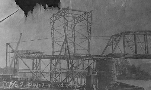 Hulton Bridge Under Construction