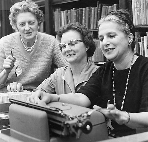 Sara Boyle and Two Other Librarians