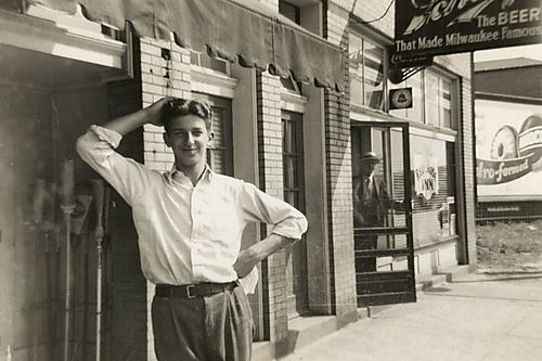 Young Man in Front of Gasparich's
