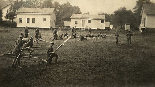 Soldiers Train for WWI