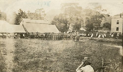 Marching at Labor Day Celebration