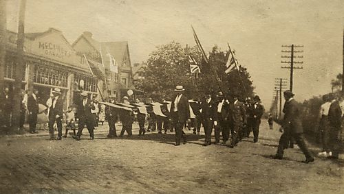 Edgewater Steel Marches in Labor Day Parade
