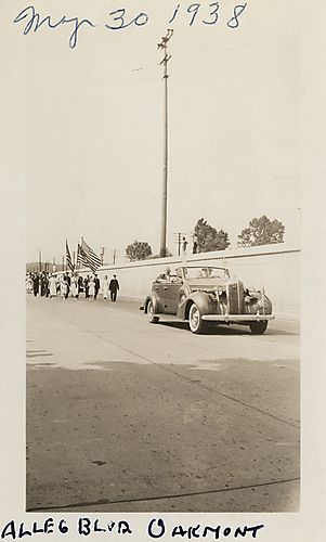 Car Leads the Viaduct Dedication Parade