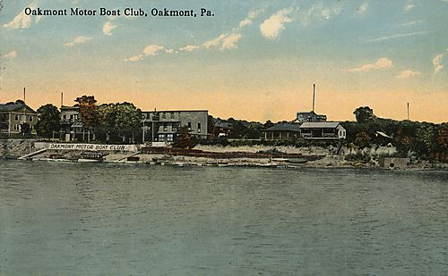 Oakmont Yacht Club from the Allegheny River