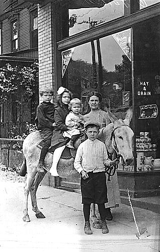 McCurdy Children with Donkey