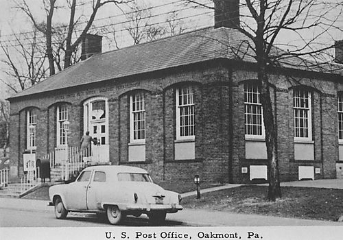 Oakmont Post Office Shortly After Dedication