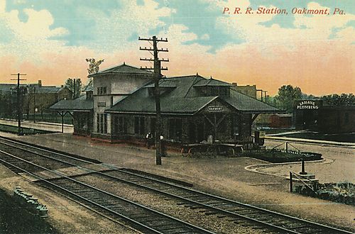Oakmont P. R. R. Station Postcard