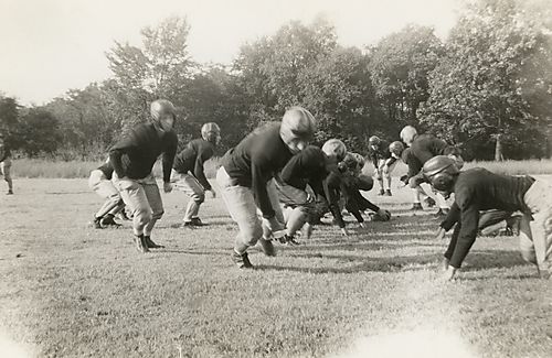 OHS Football Team Practices Scrimmage