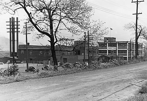 Looking Down the Street to U.S. Gypsum Company