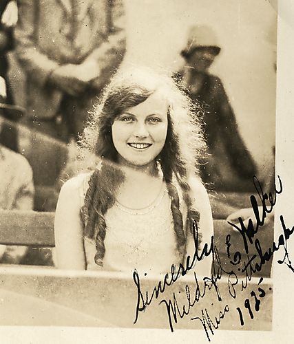 Sincerely Mildred E Walker Miss Pittsburgh 1925