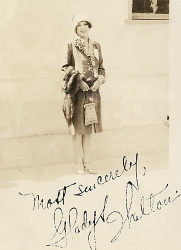 Most Sincerely, Gladys Walton