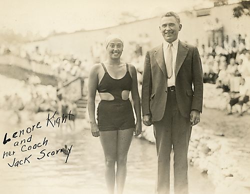 Lenore Kight and Her Coach Jack Scarry