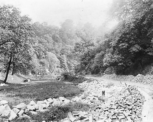Farraquat Street and Jack's Run Creek