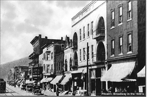 Broadway in Pitcairn in the 1920s