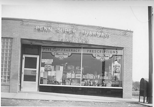 Penn Super Pharmacy in the early 1950s