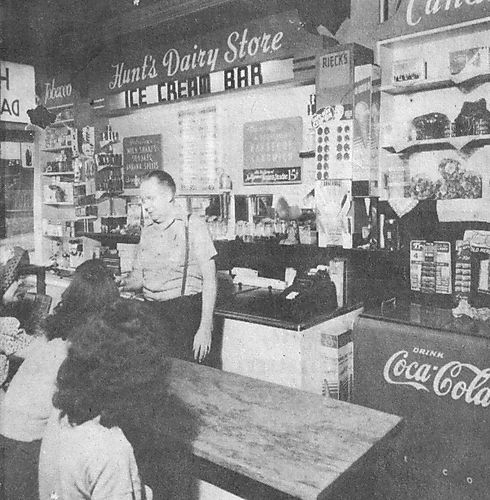 Hunt’s Dairy Store on Third Street