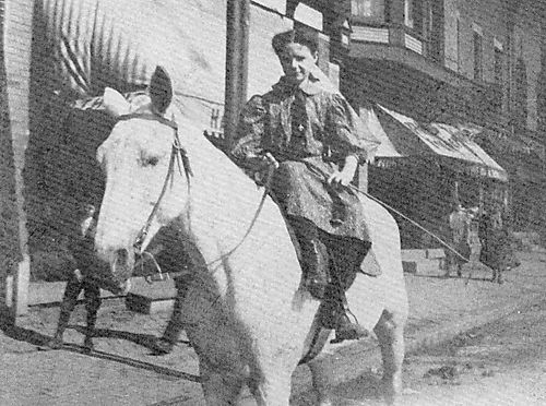 Gail Shiffler Riding the Family Horse