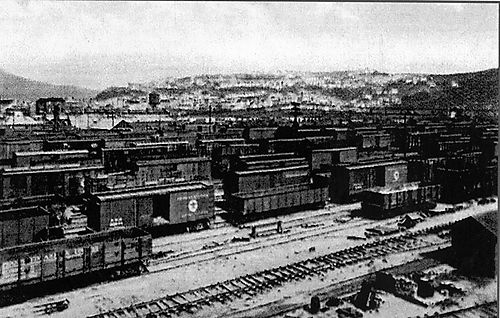 Pennsylvania Railroad Yard in the 1940s