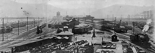 Pennsylvania Railroad Yard in the 1940s