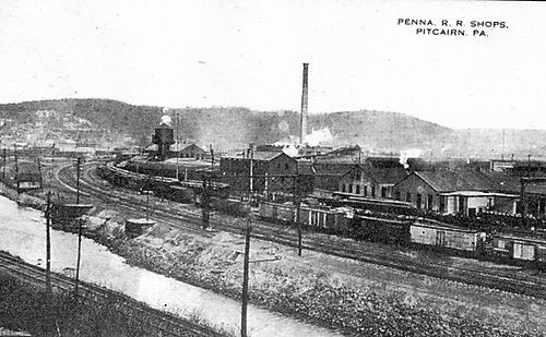 Shops of the Pitcairn Railroad Yards
