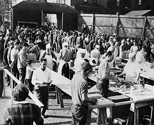 Lunches Being Served at Railroad Event