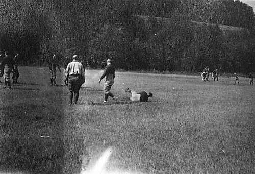 "Johnny falling on the ball"