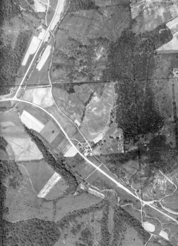 1936 Aerial Image - Franklin Township - Big Sewickley Creek Road