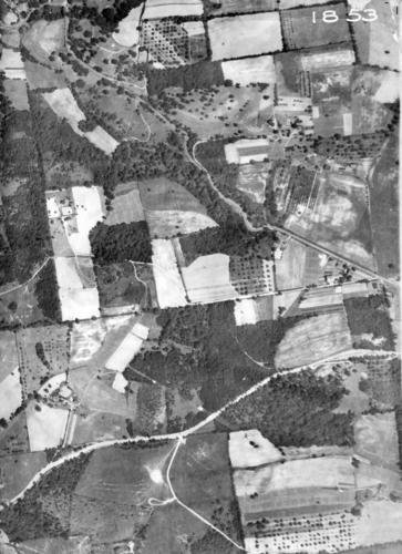 1936 Aerial Image - Franklin Township - Rochester Road