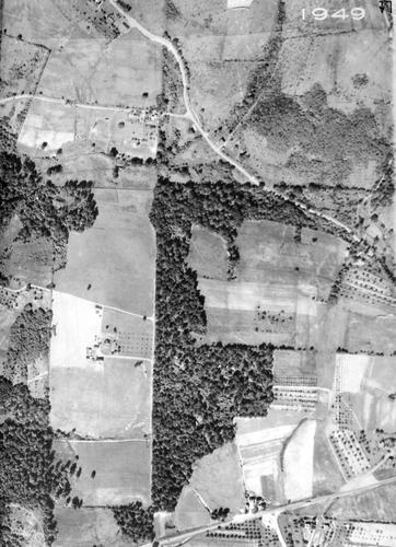 1936 Aerial Image - Franklin Township - Mingo Road
