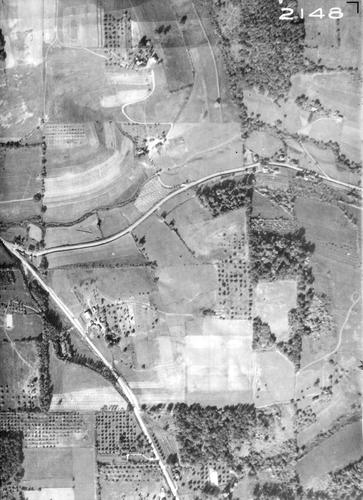 1936 Aerial Image - Franklin Township - Pine Creek Road