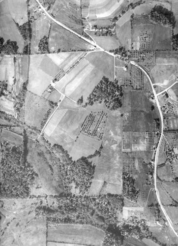 1936 Aerial Image - Franklin Township - Brandt School Road
