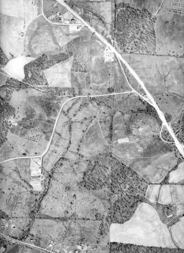 1936 Aerial Image - Marshall Township - Perry Highway