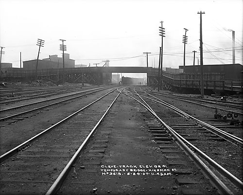 Cleveland Track Elevation, Temporary Bridge