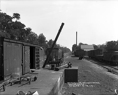 Freight House and Broken Crane