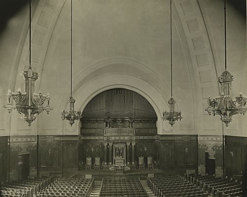 1907 Rodef Shalom Building Interior
