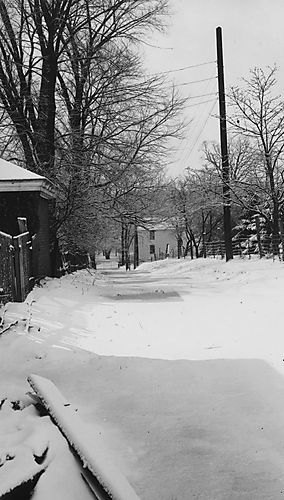 Back lane at the Gilfillan house