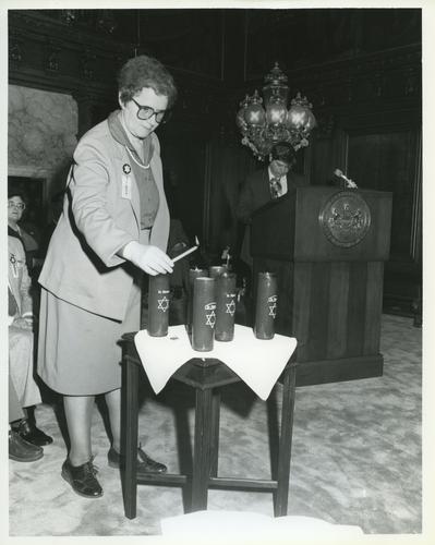 Yom Hashoah (Holocaust Remembrance Day) memorial candle service