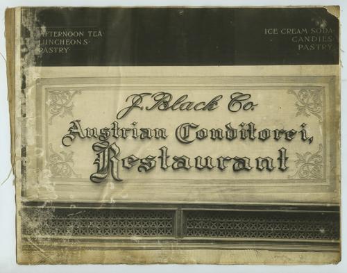 J. Black Co. Window Sign