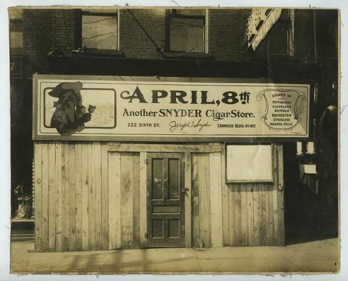 Joseph T. Snyder Cigar Store, prior to opening 