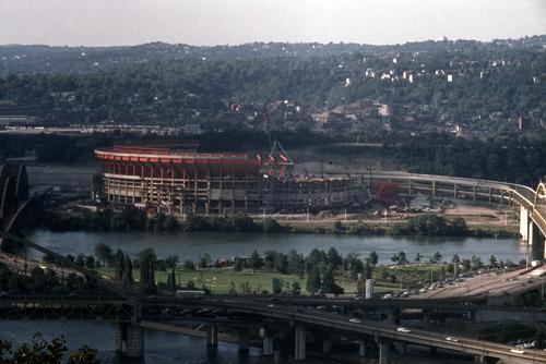 Three Rivers Stadium Construction