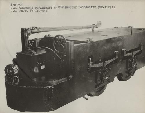 Trolley locomotive for U.S. Treasury  