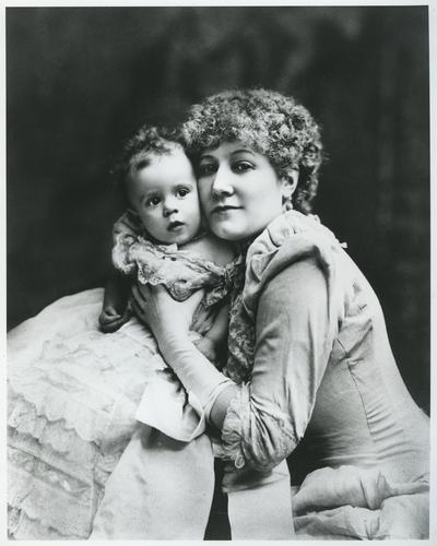 Marguerite Westinghouse with a child