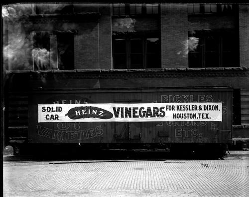 Refrigerated railroad car loaded with vinegar.  