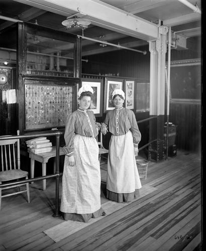 Two female Heinz employees